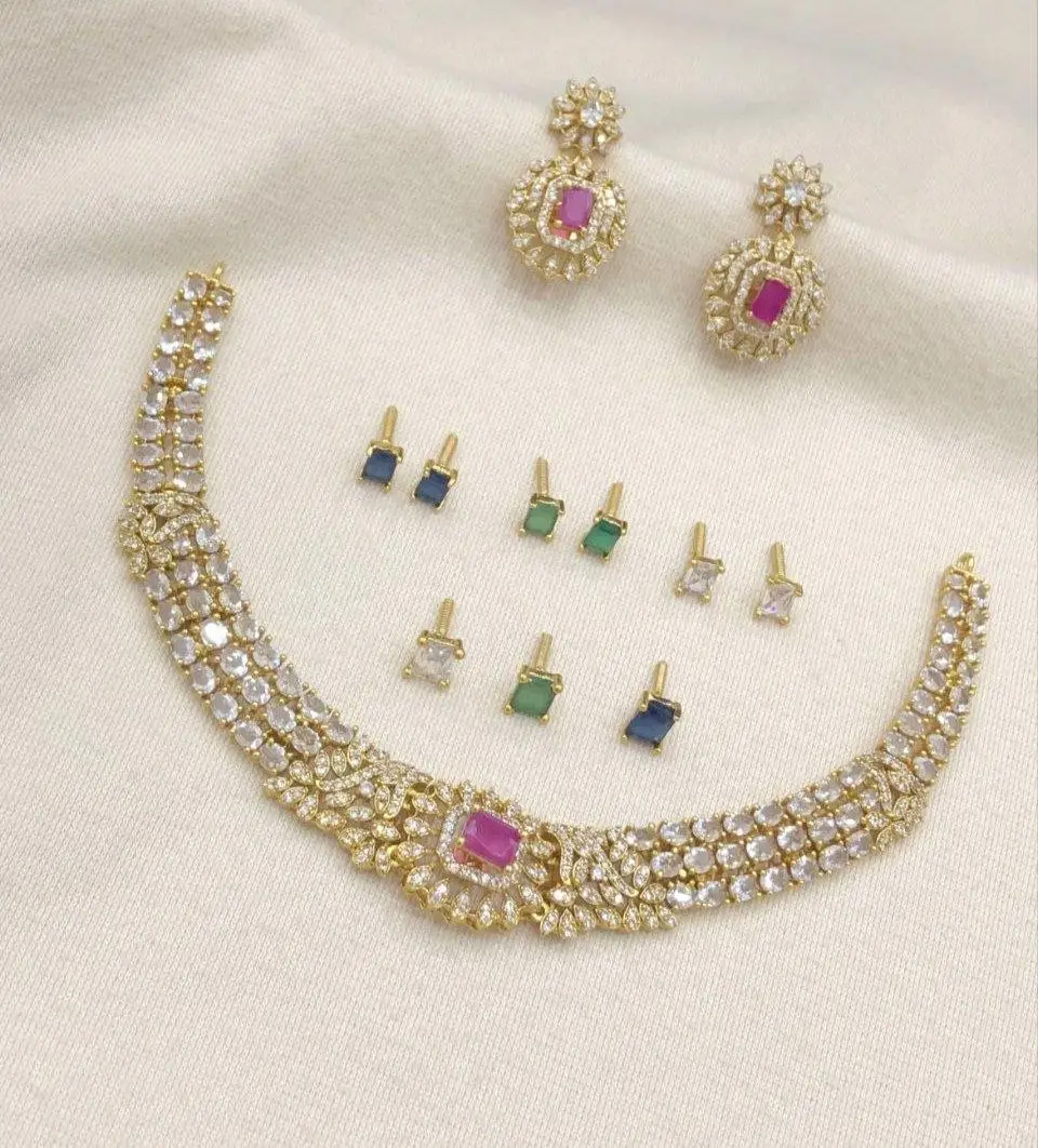 Zivara Pearl Charm Exclusive Changeable Necklace set